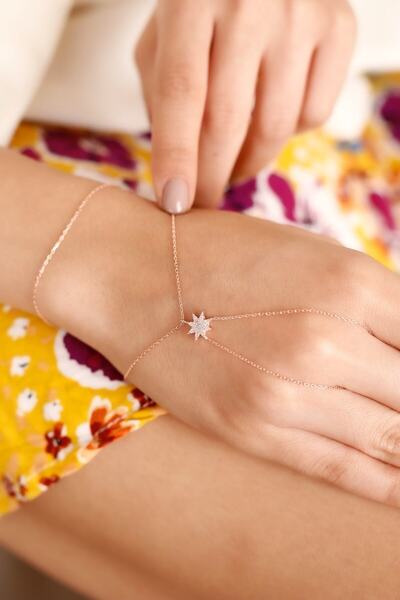 Lia Berto Kadın Rose Yıldız Model 925 Ayar Gümüş Şahmeran