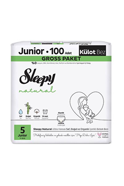 Sleepy Natural Gross Paket Külot Bez 5 Numara Junior 100 Adet
