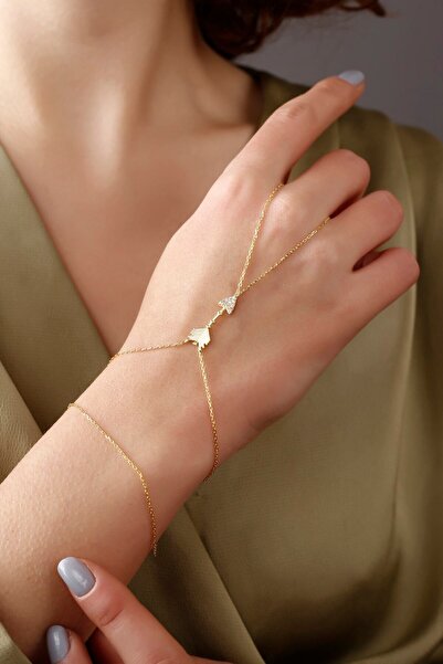 Lia Berto Altın Kaplama Ok 925 Ayar Gümüş Şahmeran