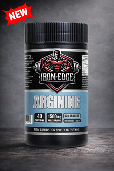 IRON EDGE Arginine 500 Mg (L-ARJİNİN) 120 Tablet (Per Servıngs 1500 Mg) 40 Se...