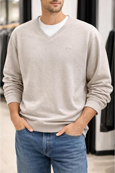 Tony Montana ERKEK V YAKA SELANİK KADİFE TRİKO KAZAK KS1401