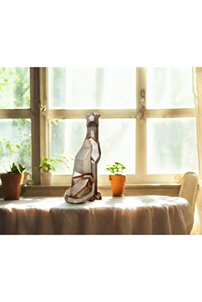 Yaratıcı sanatlar atölyesi 50 CM Modern Tasarım Kübik Büyük Boy Çita Heykeli