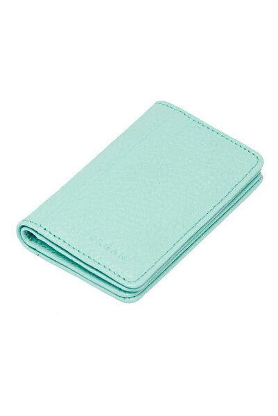 Tergan Suport pentru carduri de credit unisex din piele naturală albastră - S...