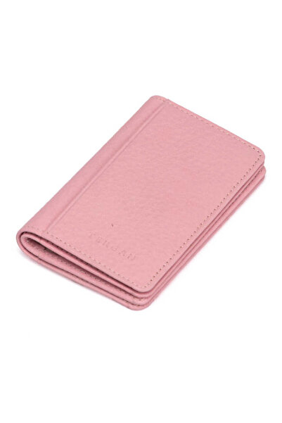 Tergan Pink Genuine Leather Unisex Credit Card Holder - S1Kk00001601-M4M