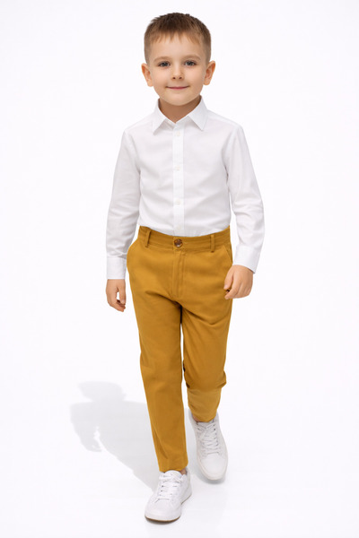 HAYTA Παιδικό Παντελόνι Λινό 5 ετών-10 ετών Camel