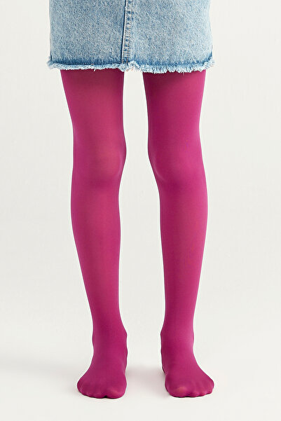 Penti Fuşya Kız Çocuk Micro 40 Külotlu Çorap