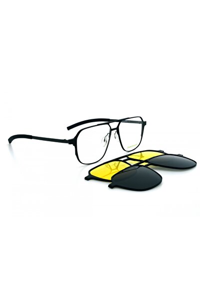 DUNLOP 4736 C3 Polarized Anti-Glare 2-Clip + Blue Light Protection Glasses