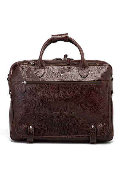 Tergan Kahverengi Hakiki Deri Erkek Evrak Çantası - S1EV00021438-P3Y