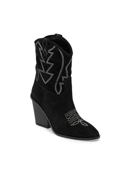 Tergan Siyah Hakiki Süet Deri Kadın Casual Bot - K23K1BT66943-A01