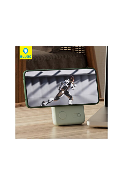 BLUEO PD 20W Fast Hızlı MagSafe Uyumlu Stand Özellikli Kablosuz 10000 Mah Sli...