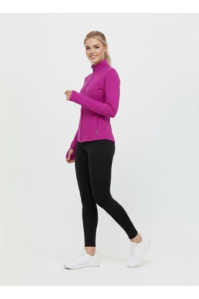 NEW JOURNAL Women's Fuchsia Gloves Detailed Sports Jacket Nj56