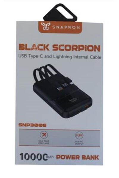SNAPRON Black Scorpion 10.000 Mah PowerBank