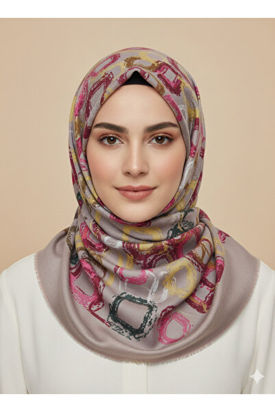 nurbella FLAMLI PAMUK TÜLBENT EŞARP