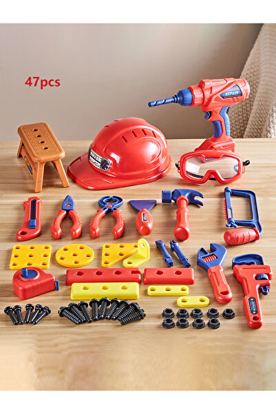 Choice 47 piece set Children Toolbox Toy Boy Simulation Maintenance Electric ...