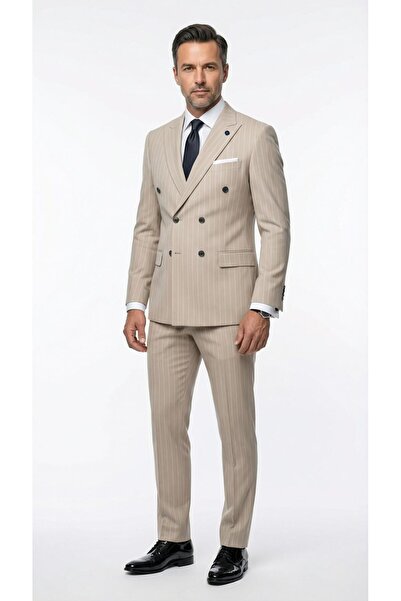 Plus Scorpion Смугастий чоловічий костюм-двійка – стильний і зручний італійсь...