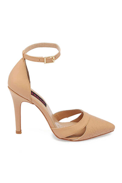 Tergan Kahverengi Hakiki Deri Kadın Stiletto - K24I1AY67289-S2S