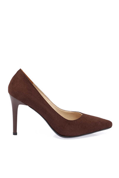 Tergan Kahverengi Vegan Kadın Stiletto - K23S1AY66968-S6Q