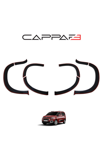 Cappafe Citroen Berlingo 2019- Yılı ve Sonrası Uyumlu Çamurluk Dodik 8 Parça