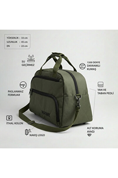 HAWK Unısex El Omuz Valiz Çok Gözlü Valiz Seyahat Çantası Spor Gym Valiz Çok ...