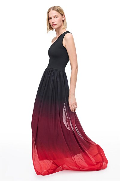 Perspective Black Sleeveless Cotton Knit Dress