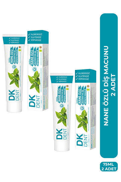 DKDENT Naneli Diş Macunu 75 ml 2'li Set