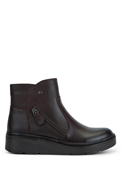 Tamer Tanca Women's Genuine Leather Casual Boots 824 2717 Bn Boots Sk23/24