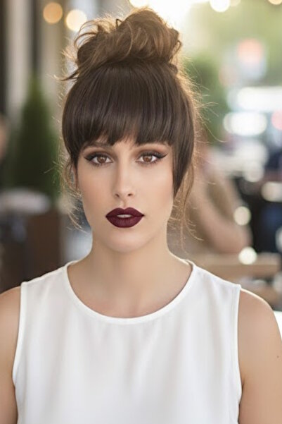 CAŞ DEKORASYON Takma Kahkül - Koyu Kahve - 6K# - Uzun Kenarlı