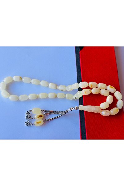 Kehribar سبحة كايا داملا مع شرابة فضية