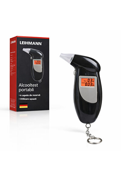 LEIHMANN Alcooltest digital portabil cu 4 capete de rezervă