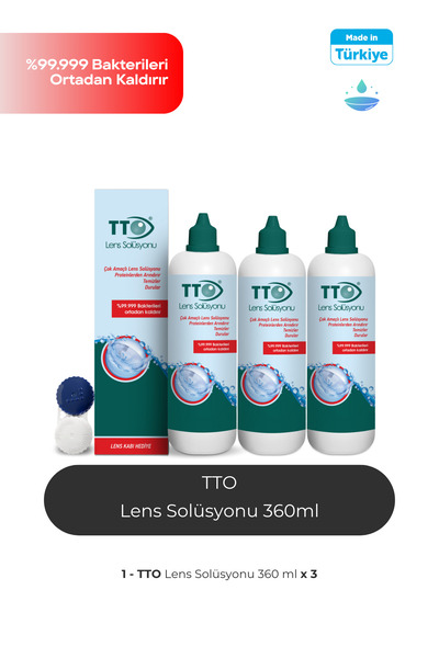 TTO Lens Solüsyonu 360 ml 3 Adet
