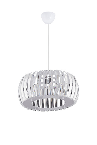 İstanbul Avize Venüs Beyaz 22 Cm T.tesisatlı Kristal Taşlı Avize