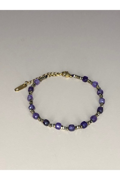 Han Doğaltaş Ametist minimal bileklik