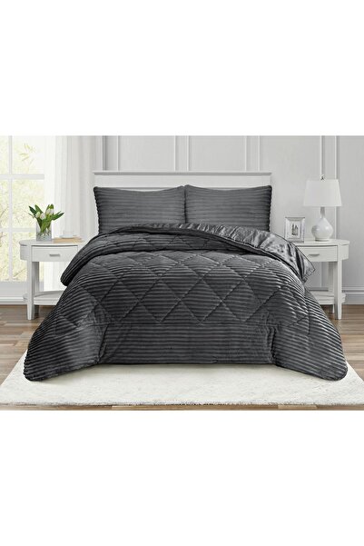 GOBLETTE HOME غطاء سرير مزدوج من سلسلة ديستينا مقاس 220×240 سم - تصميم عصري ف...