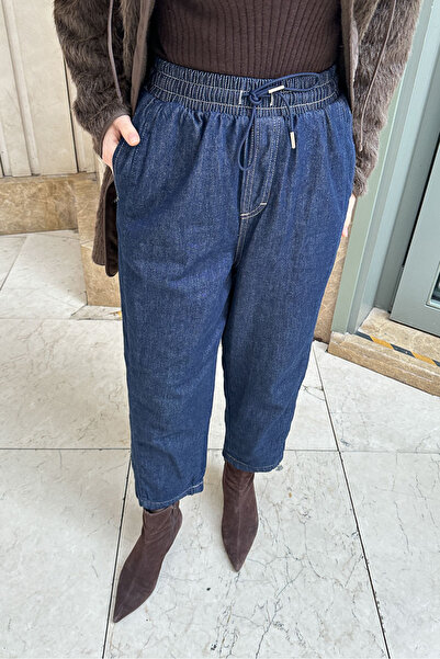 Ovn. بنطلون جينز كونيك فيت - أزرق داكن