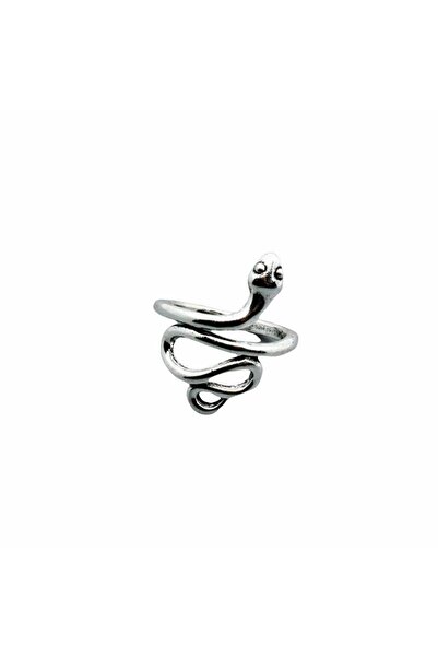 Pursehuit Silver-colored ring, adjustable, snake shape, Estel C3