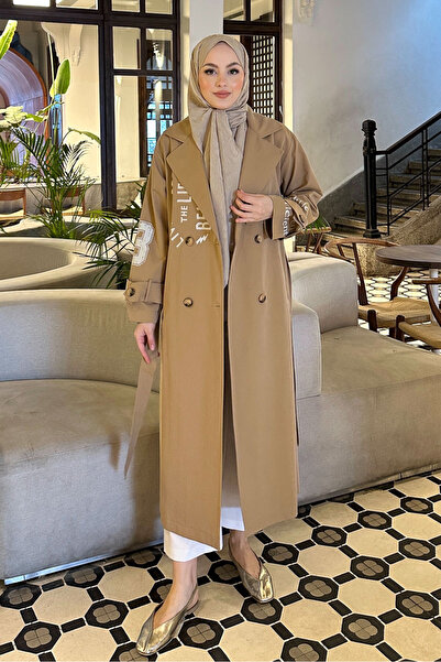 Ovn. Trench cu mâneci cu curea Zayne - Camel