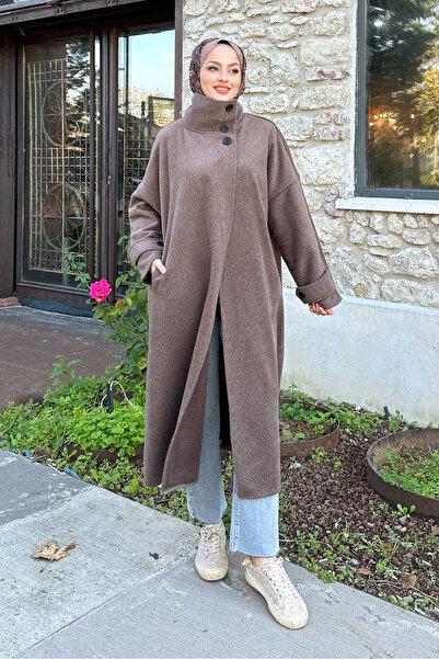 Ovn. Triline 3 Button Cashmere Coat - Brown