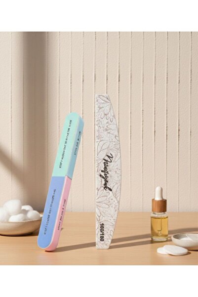 MİNİFİYONK مجموعة مبرد ورقي احترافي ومجموعة مبرد أظافر 7 جوانب