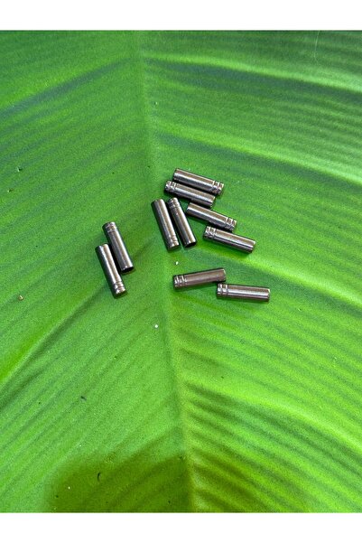 Gönülden Tasarım Set de 10 dopuri din oțel pentru capătul cablului, 2 cm, negru