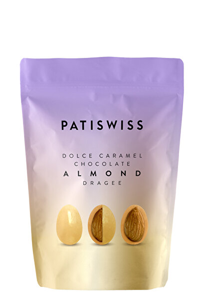 Patiswiss Dolce Karamel Çikolatalı Badem Draje, 80g