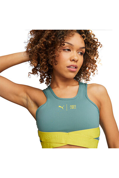 Puma Sutien sport albastru pentru alergare pentru femei W First Mile 52321084