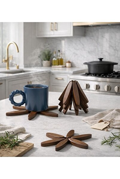 mirene ateiler Akasya Ahşap Katlanabilir Nihale | Açılır Düz Tencere Altlığı ...