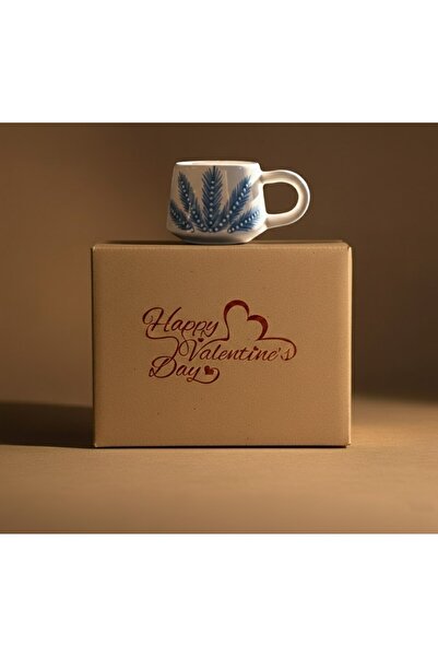 Artiser Pine Tree Patterned Mug, Ceramic Mug, Hand Made Mug