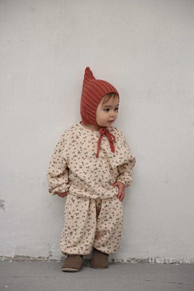 OhlalaKoala طقم فضفاض من الدانتيل مطبوع عليه زهور ملونة