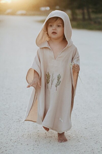 OhlalaKoala معطف من الموسلين بغطاء للرأس من الفانيليا للأطفال من عمر 1 إلى 5 ...