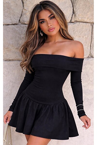 Be Best Γυναικείο Μίνι Φόρεμα με Μαντόνα Κολάρο και Φούστα Μπαλόνι BE169