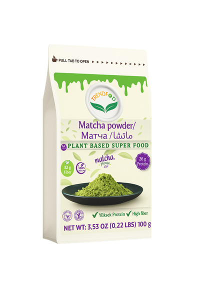 TREND FOOD %100 Doğal Super Gıda Matcha Tozu (100 g) | Yüksek Antioksidan |Yü...