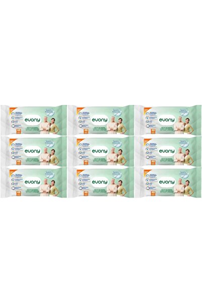 Evony Hasta Vücut Perine Temizleme Islak Mendil Havlu 48 Yaprak XL Banyo Fera...