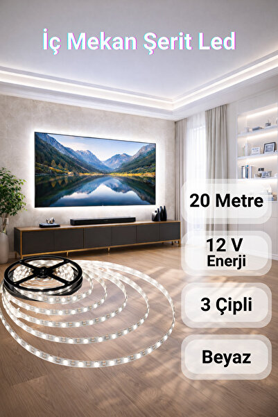ga gözde aydınlatma 3 Çipli Şerit Led Beyaz Işık ◆ İç Mekan ◆ Yüksek Lümen ◆ ...