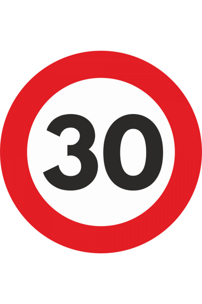 Avex Autocolant Sticker "Limita Viteza" Reflectorizant - 30km/h